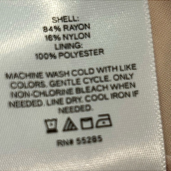 Express XL Beige Whimsical Ruffle Midi Dress Renaissance, Festival - Picture 6 of 9